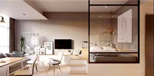 35㎡单身公寓简约风，单间装得比大房子还好看！