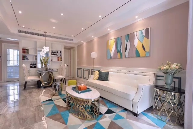 130㎡现代美式风，优雅浪漫的时尚空间