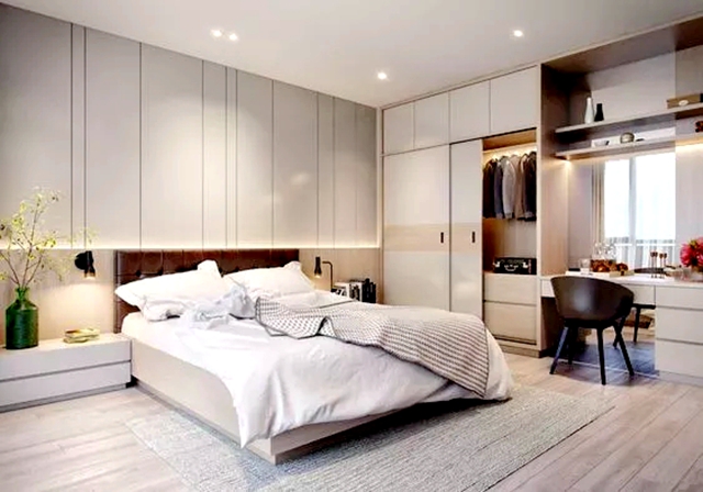 卧室衣柜+梳妆台设计方式，原来还可以这么打开！