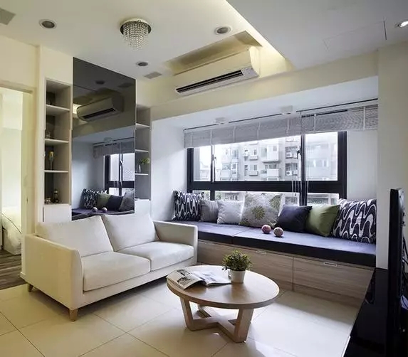 客厅飘窗+柜子设计，原来生活可以过得如此惬意！