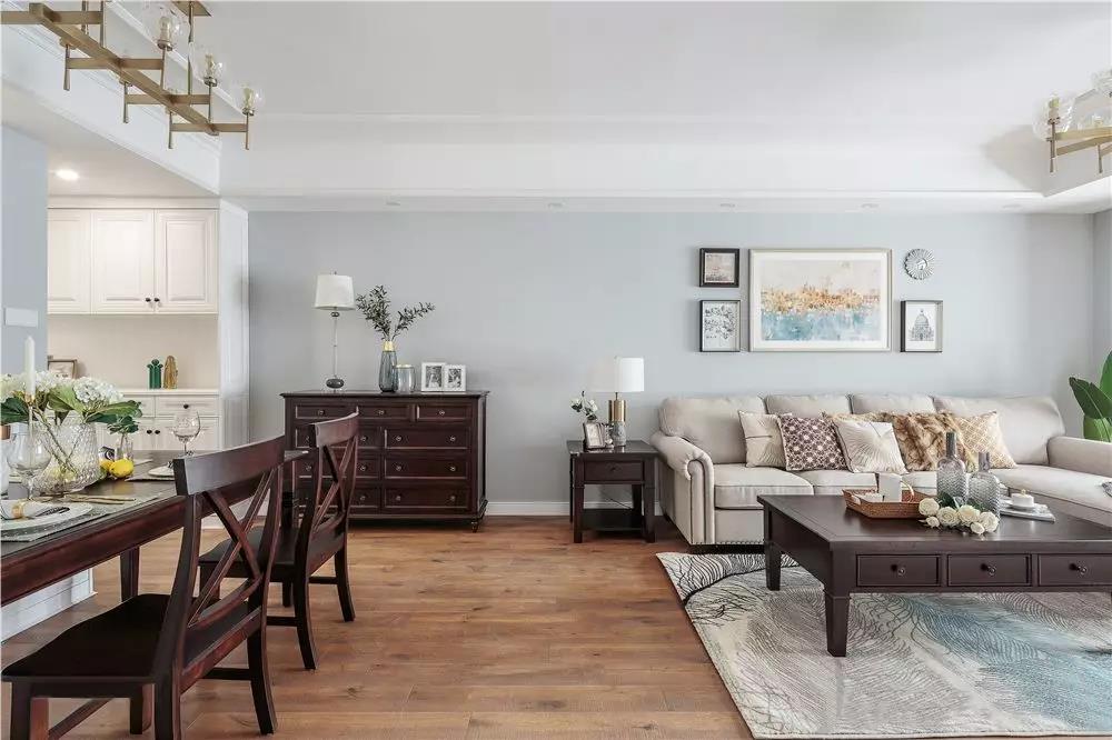 110㎡轻奢美式风公寓，平淡生活中的时刻浪漫！