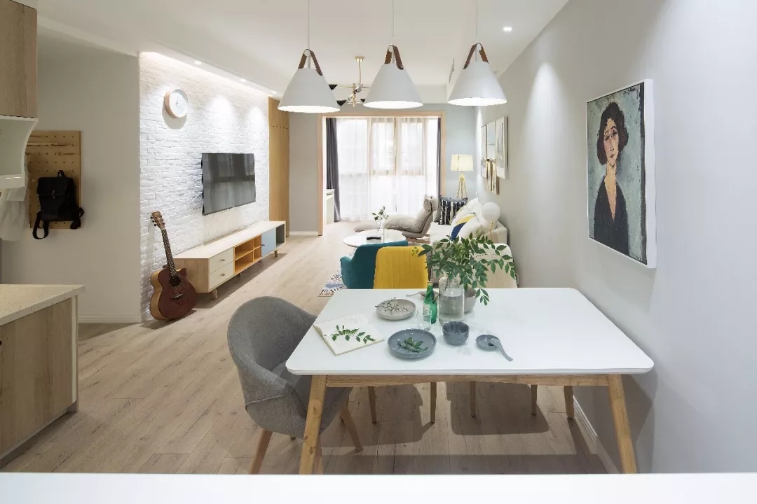 92㎡小户型，文艺清新的北欧风！