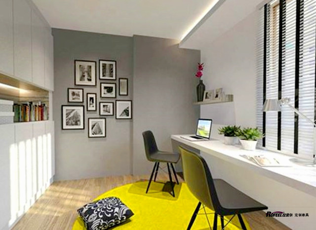 丰富多彩的阳台书柜装修设计技巧