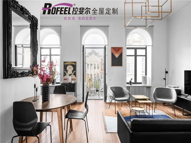 拉斐尔全屋定制|76㎡简约两居室，功能完善，还有一个书房！