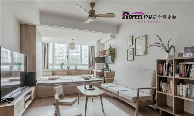 拉斐尔全屋定制|79㎡日式风装修，榻榻米和小户型很搭噢！