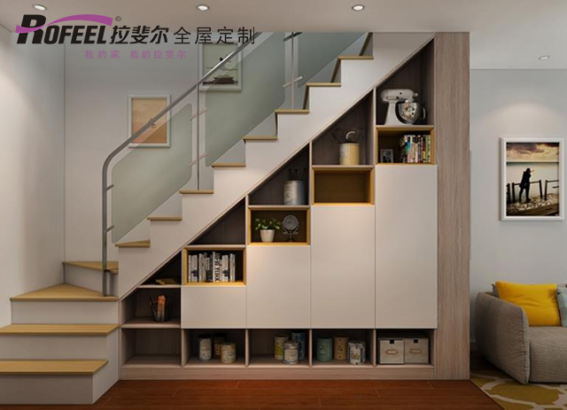 拉斐尔全屋定制|一梯多用，让复式楼梯不再闲置！