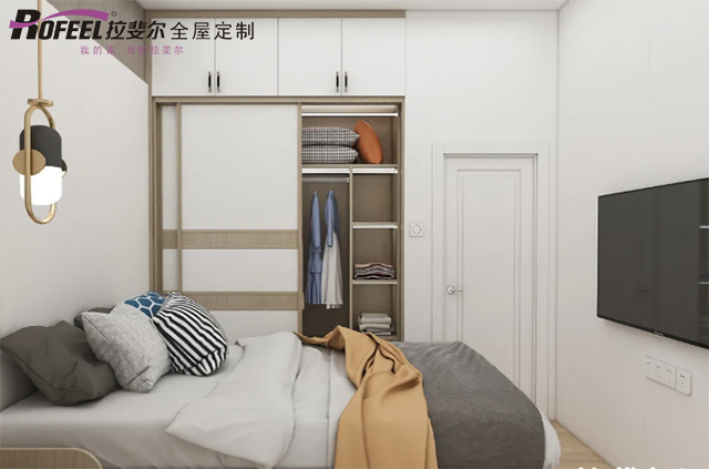 拉斐尔全屋定制|入墙式衣柜这样装，颜值逆天！