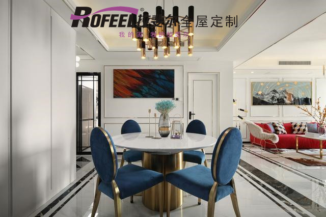 拉斐尔全屋定制|轻奢风餐厅带来与众不同的就餐感受